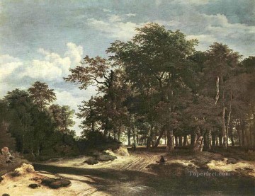 The Large Forest landscape Jacob Isaakszoon van Ruisdael Oil Paintings